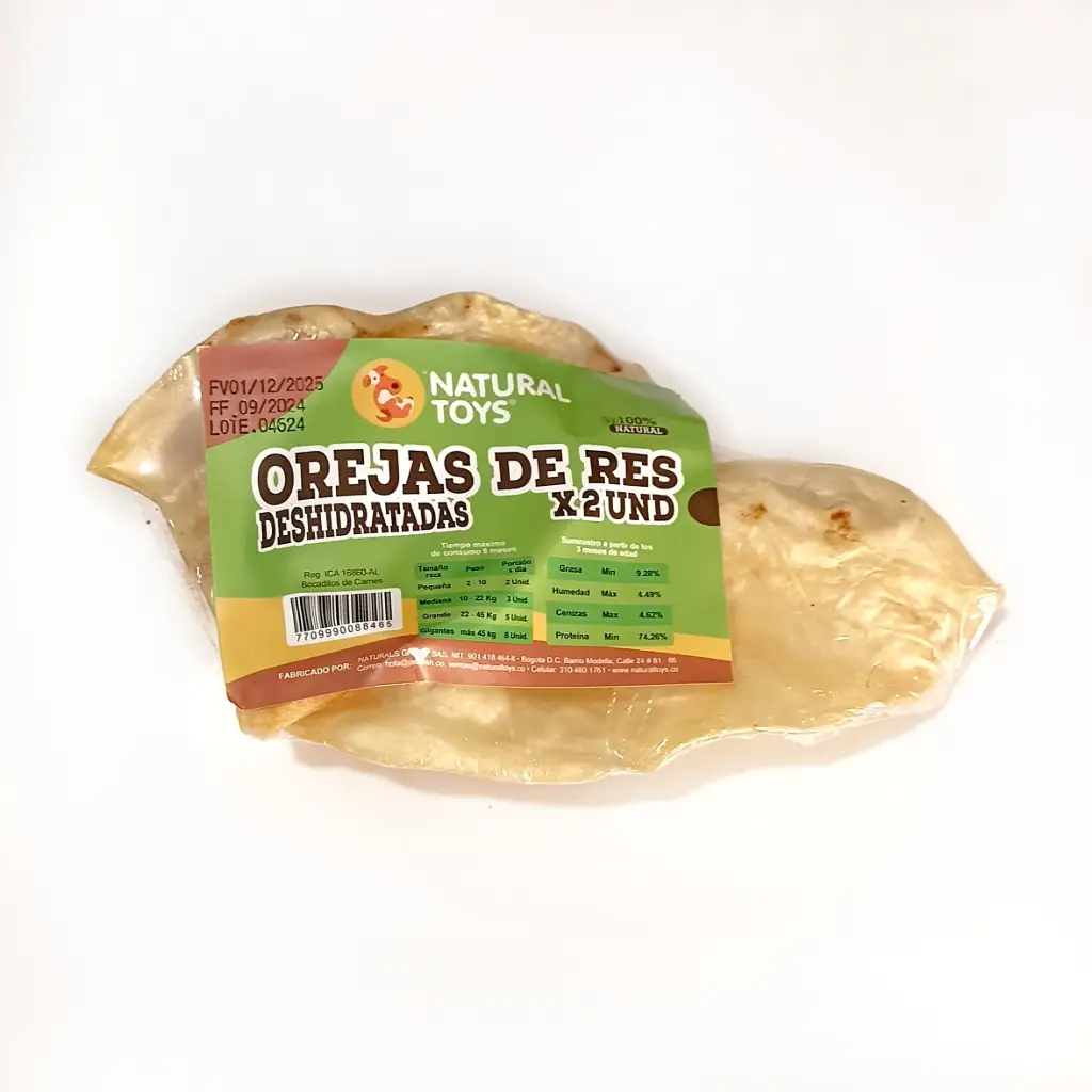 Orejas Deshidratadas x Par