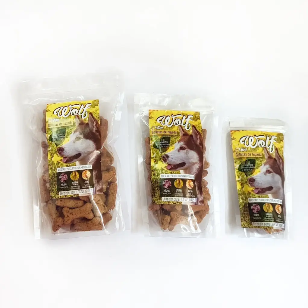 Galletas de Hígado Wolf - Mini Razas Medianas