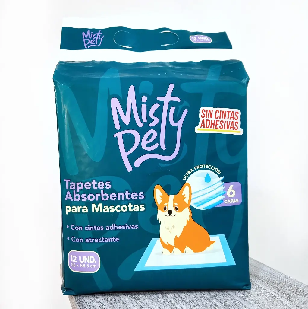 Tapetes Absorbentes Misty Pet x 12 und