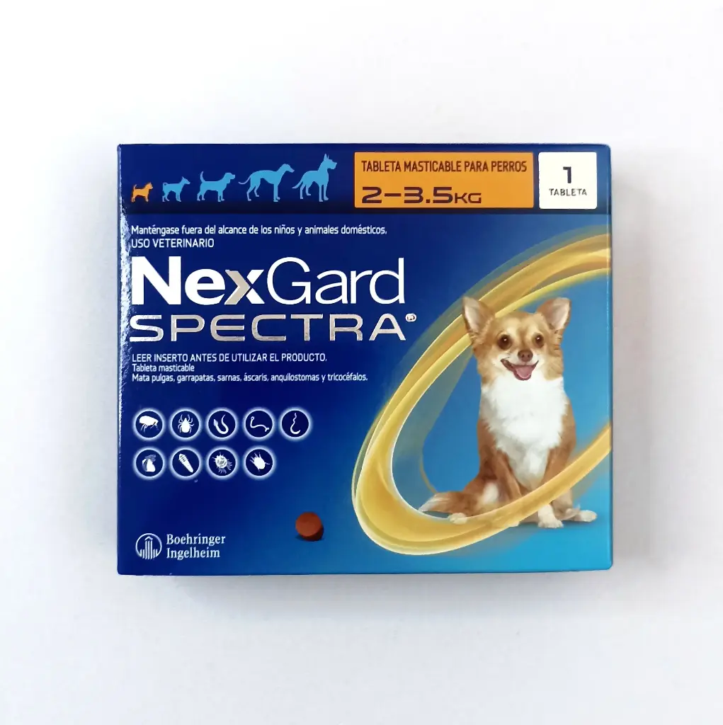 Nexgard Spectra 2 en 1 - Antipulgas y Desparasitante