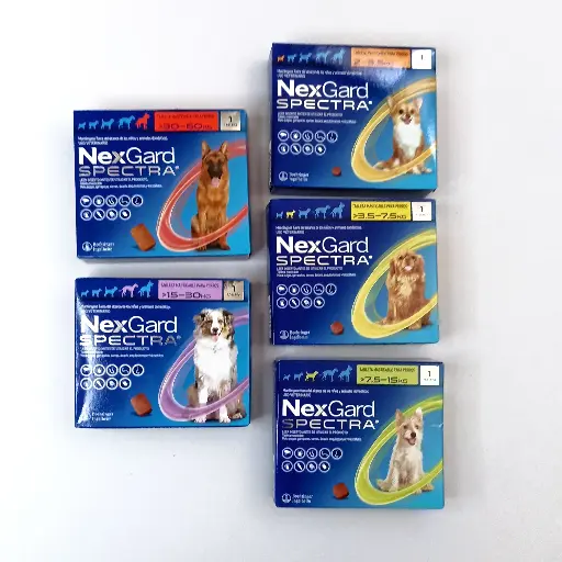 Nexgard Spectra 2 en 1 - Antipulgas y Desparasitante