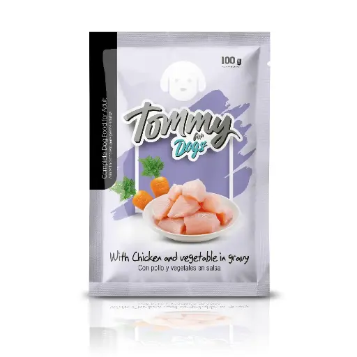 Alimento Húmedo Tommy Perro - Sobre x 100 Gr