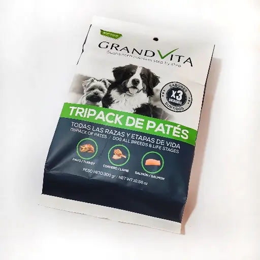 Paté GrandVita Perro - Tripack x 300 Gr 