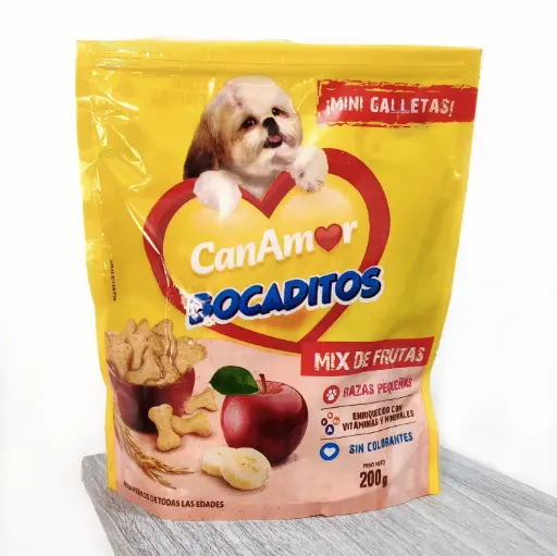 Galletas CanAmor Mix de Frutas - Raza Pequeña x200gr